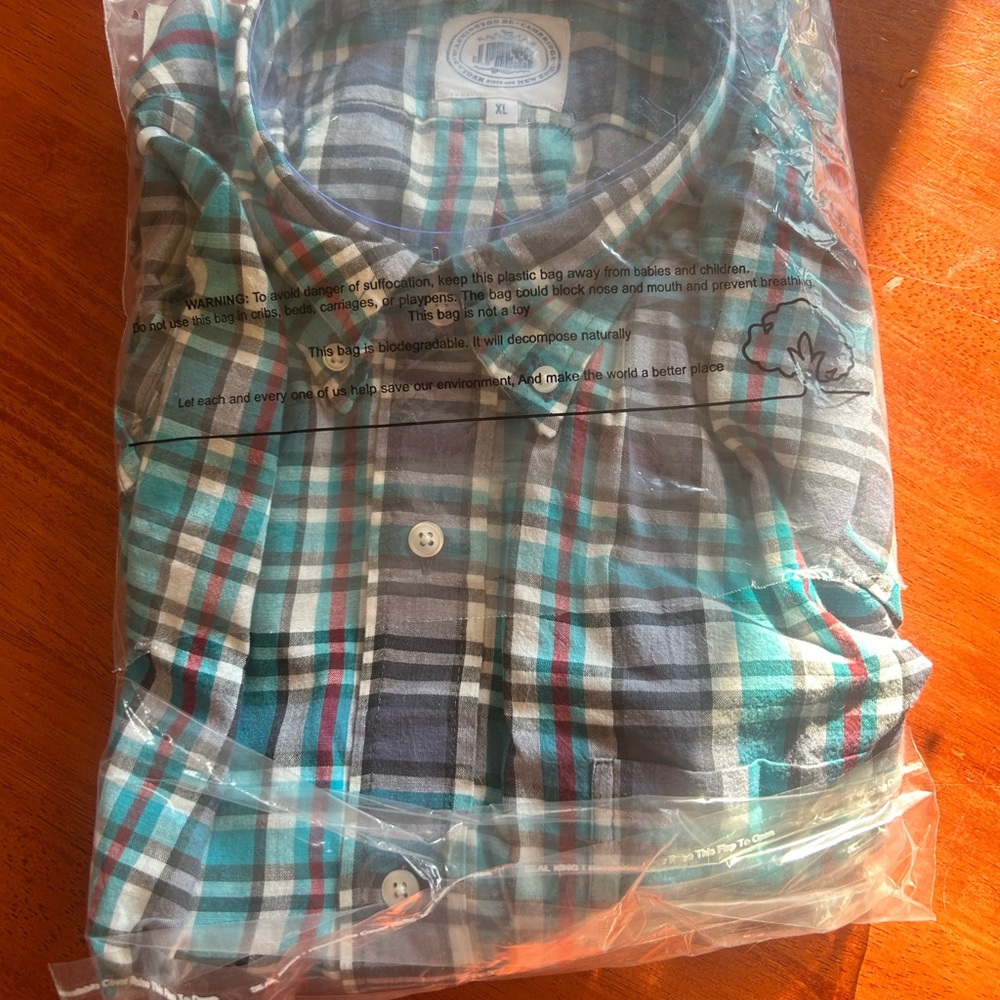 J. Press Plaid Shirt - Blue and Green